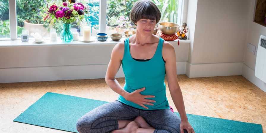 yoga breathing banner