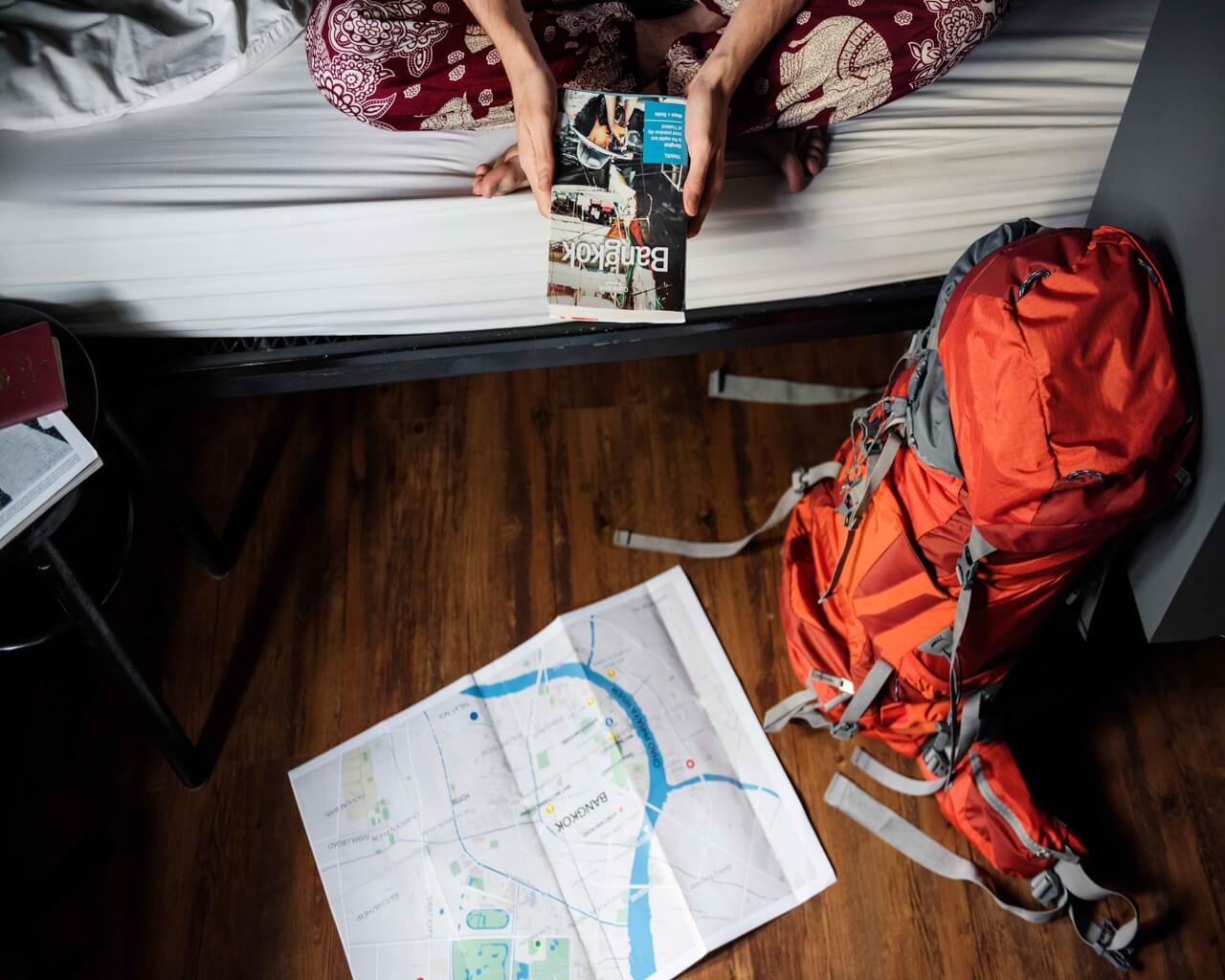 Bangkok image of book and map