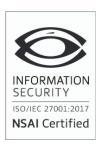 Laya Healthcare NSAI 27001 2017 Certified