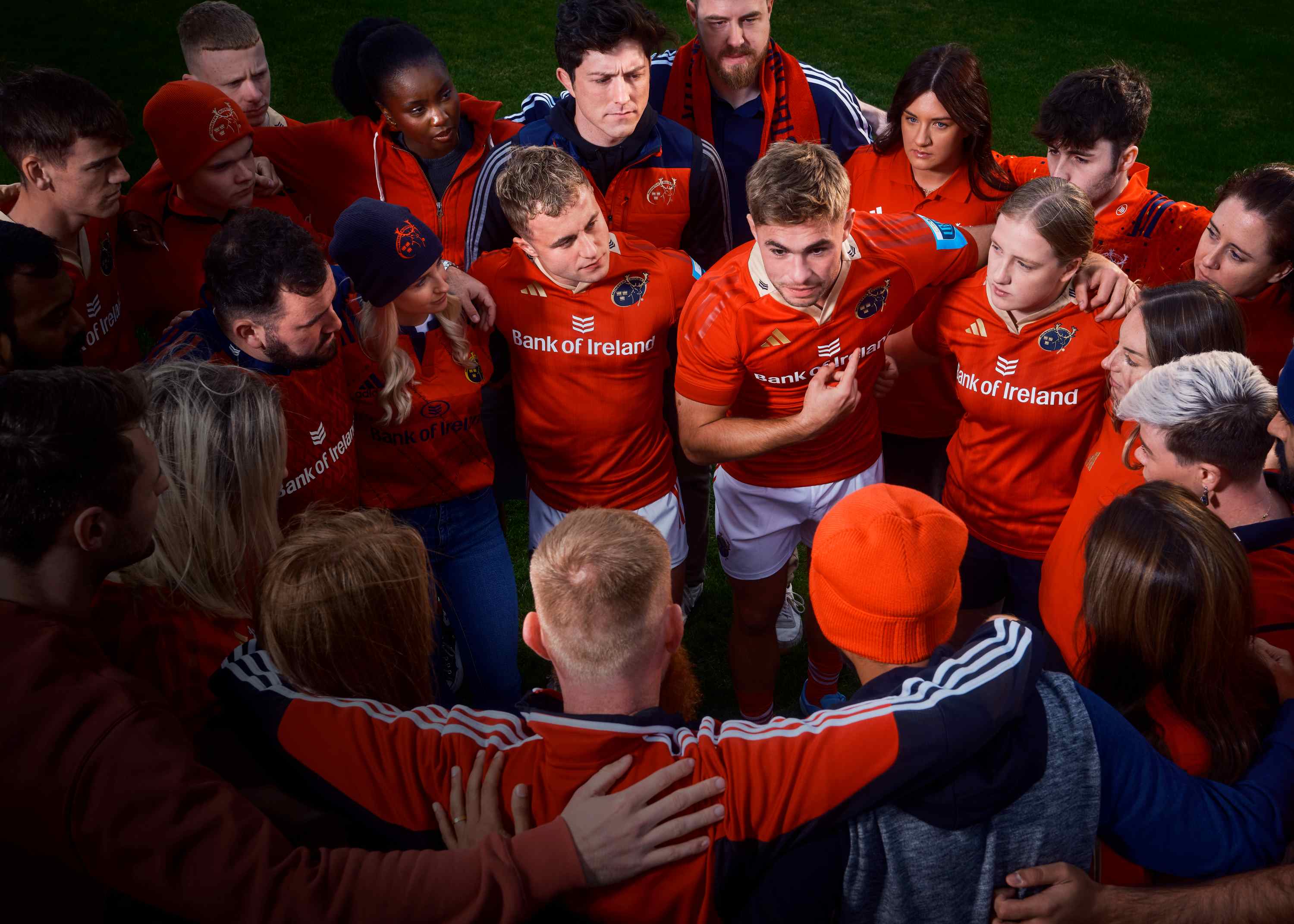 Munster Team Huddle