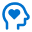 head with a heart for a brain